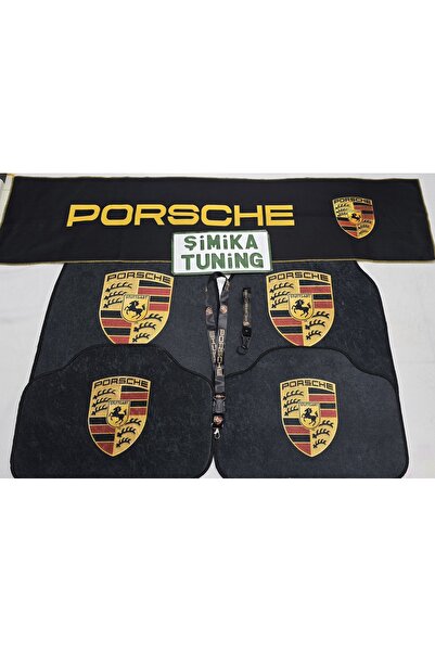 şimika tuning tuningmarketim PORSCHE DEKOR HALI PASPAS VE TORPİDO HAVLUSU (AY...