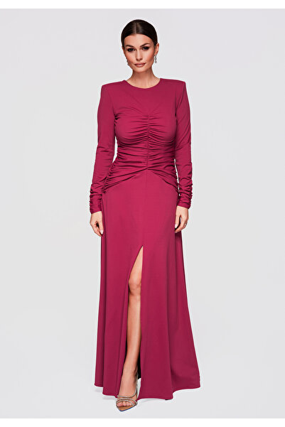 Larica OMBRE Women's Elegant Dress LA-OM-DLR272 Burgundy