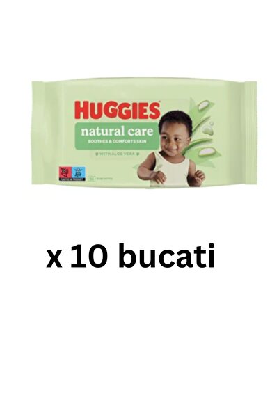 Huggies 10 pachete Aloe Vera servetele umede