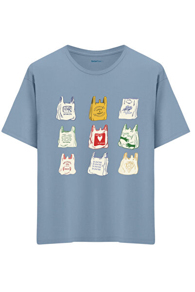 BetterThanCo Τσάντες με τύπωμα Μπλουζάκι με λαιμόκοψη oversized