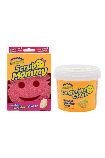 Scrub Daddy Promo Package - Mommy Pink Sponge (1 pc) and Universal Cleaning P...