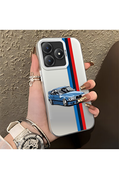 Hontinga حافظة هاتف Realme C61 متوافقة مع حافة السيليكون الصلبة ومضادة للسقوط...