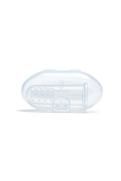 melvelo Periuță de dinți și gingii, degetar din silicon în cutie transparentă