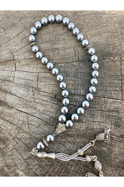 Zodyak Doğal Taş 33 Pieces of Earth-Sphere Cut Terahertz Stone Prayers Beads