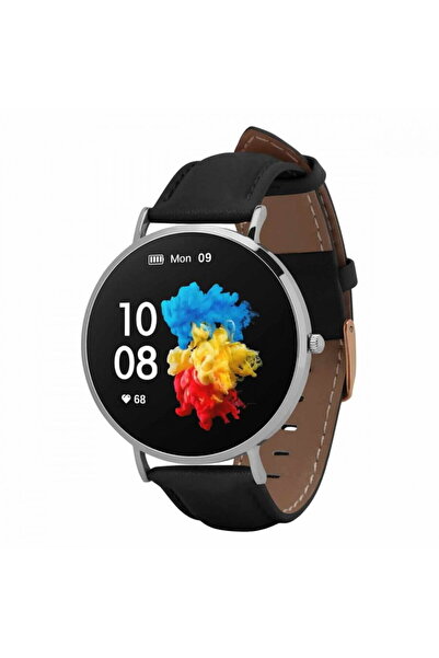 GARETT Smartwatch Verona Silver/Black, Android, iOS, AMOLED, 1.3", 360 x 360 ...