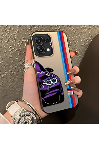 Hontinga حافظة هاتف OPPO A6 Pro 4G متوافقة مع BMW منقوش مصنوعة من السيليكون و...