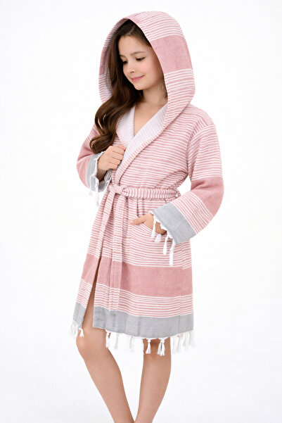 EMİLLİE Mira Children's Towel Peshtemal Bathrobe Unisex - 100% Cotton
