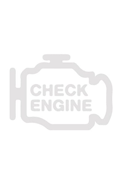 Universal Auto Sticker 'Check engine', 10x8cm, White
