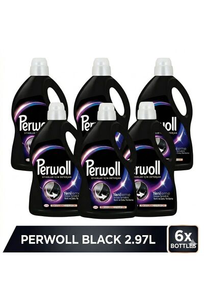 Perwoll Black Liquid Laundry Detergent 2.97L X6 pieces