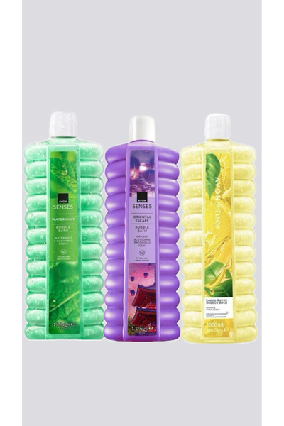 AVON Set of 3 bath foams 1000ml, Watermint, Oriental Escape, Lemon Burst,