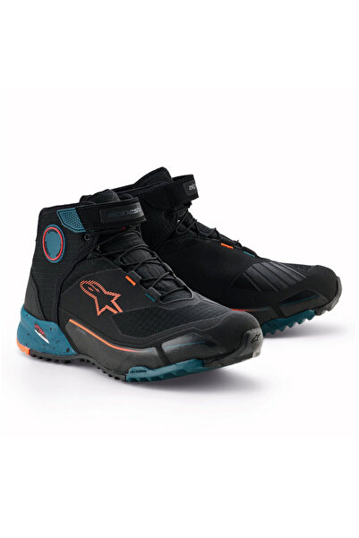 Alpinestars CR-X DryStar Korumalı Motosiklet Botu Siyah Mavi Oranj