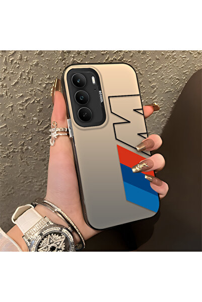 Hontinga حافظة Realme C75 متوافقة مع حافة السيليكون الصلبة ومضادة للسقوط BMW ...