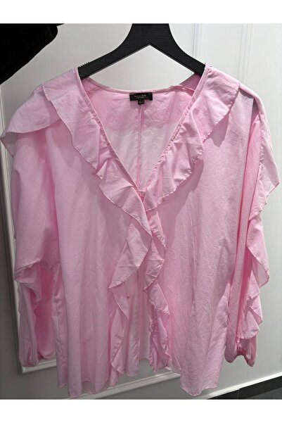 Mistix PEMBE FIRFIRLI GÖMLEK