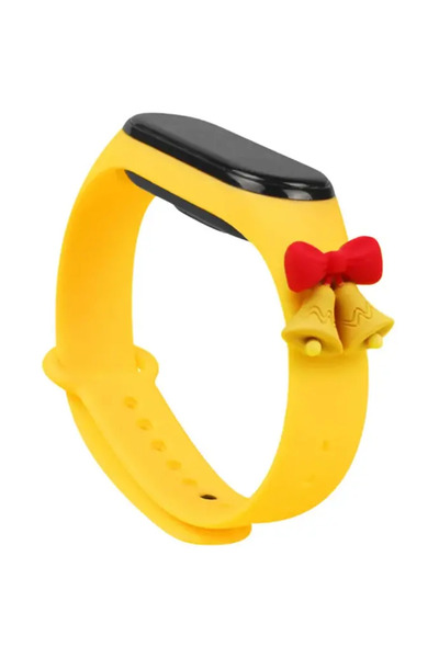 OEM Xmas Belt for Xiaomi Mi Band 6 / Mi Band 5 Christmas Bells Yellow