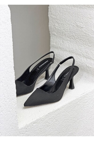 NUR KARACA Y-052 PANTOFI STILETTO CU TOC DE 8CM, CU SPATE DESCHIS, PENTRU FEMEI