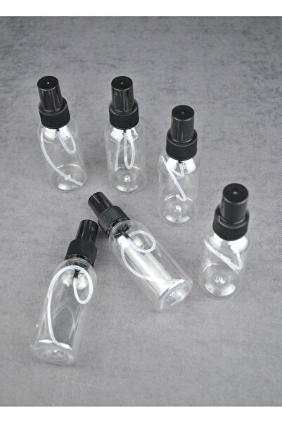 only home 6 Adet Plastik Boş Sprey Fısfıs Şişesi 100 ml Püskürtücü Şişe