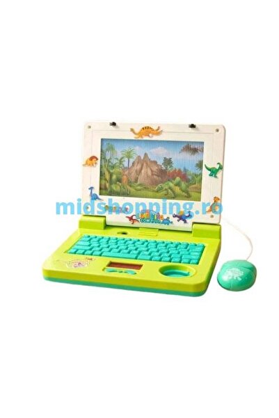 OEM Jucărie laptop pentru copii, model dinozaur, 3+ ani, cu muzică și imagini...