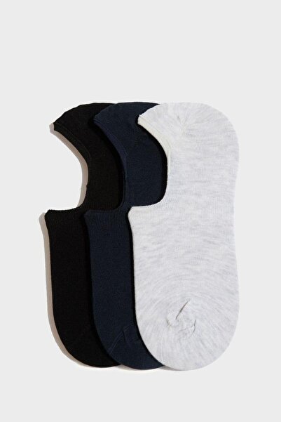 DeFacto Pánské 3dílné základní hladké balerínové ponožky K5310Az21Sp