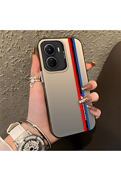 Hontinga حافظة هاتف من السيليكون متوافقة مع هاتف Vivo Y16، حافة خلفية صلبة مض...