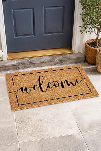 Paspas Yap Frame Welcome Design Doormat Door Mat Printed Koko Doormat