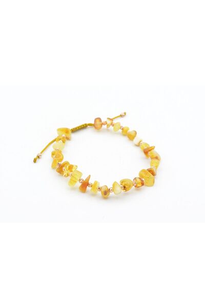 Murty99 Genuine Natural Macramé Model Drop Amber Bracelet 006
