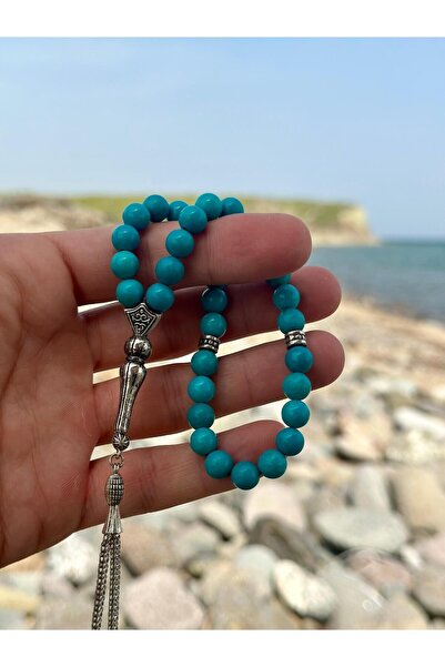 Zodyak Doğal Taş Set de 33 de mărgele de rugăciune din turcoaz (turquoise) cu...
