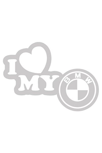 OEM Car Sticker 'I love my bmw'
