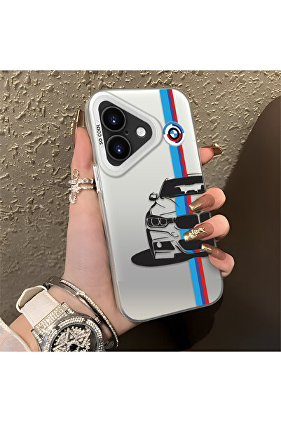 Hontinga حافظة هاتف آيفون 16 بلس متوافقة مع سيارة بي إم دبليو منقوش مصنوعة من...