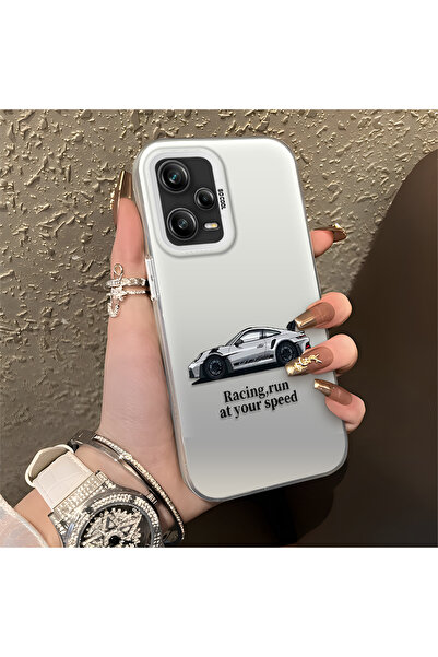 Hontinga حافظة هاتف ريدمي نوت 12 برو 5G متوافقة مع حافة السيليكون الصلبة والم...