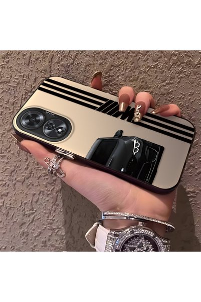 CHICASELUX حافظة هاتف متوافقة مع OPPO A60 BMW منقوش ذات حافة سيليكونية وظهر ص...