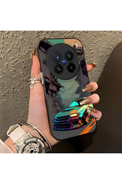 Hontinga حافظة هاتف فيفو X200 برو متوافقة مع السيارات الرياضية، مصنوعة من الس...