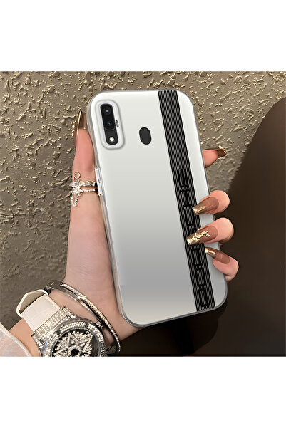 Hontinga حافظة هاتف سامسونج جالاكسي A30 متوافقة مع حافة السيليكون الصلبة والم...