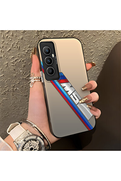 Hontinga حافظة هاتف Realme C65 متوافقة مع حافة السيليكون الصلبة ومضادة للسقوط...