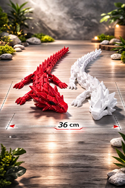 DenizCanlilari 36 cm PETG 3D Baskı Eklemli Ejderha Figürü