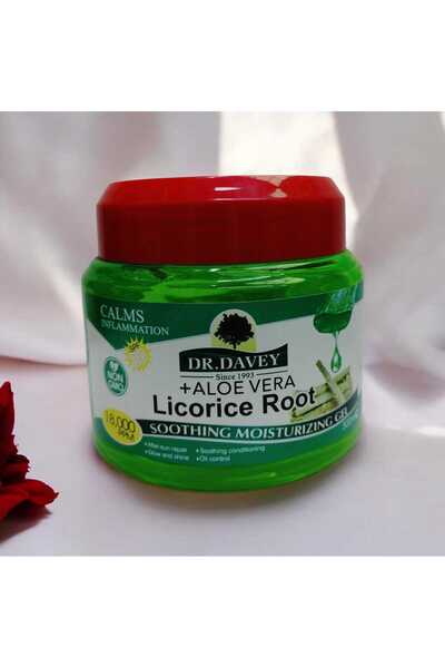 Dr. Davey Aloe Vera & Licorice Root Soothing Moisturizing Gel for Hydration &...