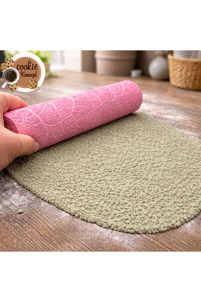 CookieKonsept Yaprak Damarları Dokulu Merdane | Kurabiye, Şeker Hamuru ve Kil...