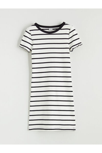 LC Waikiki فستان بناتي مخطط بياقة روبا من UZG STORE للأناهات العصريات