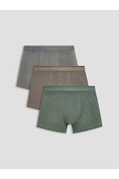 LC Waikiki Ozmarka New Season Standard Fit Cotton Flexible Men's Boxer 3-Pack