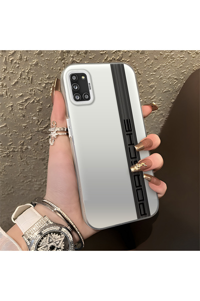 Hontinga حافظة هاتف سامسونج جالاكسي A31 متوافقة مع حافة السيليكون الصلبة والم...