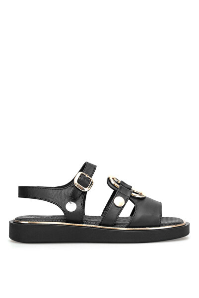 Mammamia D26YS-5290 Дамски сандали от естествена кожа, черни