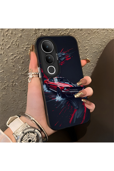 Hontinga حافظة هاتف مضادة للسقوط من السيليكون ذات حافة صلبة وخلفية صلبة متواف...