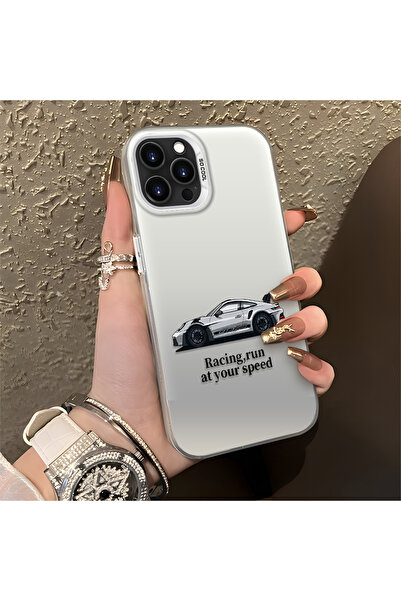 Hontinga iPhone 13 Pro Compatible Silicone Edge Hard Back Anti-Fall Phone Cas...