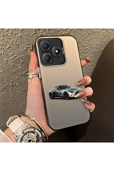 Hontinga حافظة هاتف Realme C61 متوافقة مع حافة السيليكون الصلبة ومضادة للسقوط...