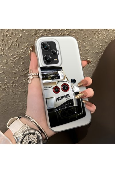 Hontinga حافظة متوافقة مع هاتف Redmi Note 12 Pro 5G BMW منقوش ذات حافة من الس...