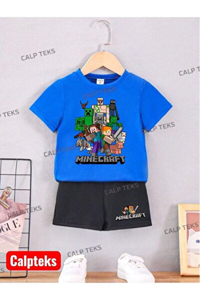 CALP TEKS Kareminecraft Printed Summer Shorts T-Shirt Lower and Upper Summer Set