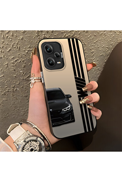 Hontinga Redmi Note 12 Pro 5G Uyumlu Telefon Kılıfı BMW Desenli Silikon Kenar...
