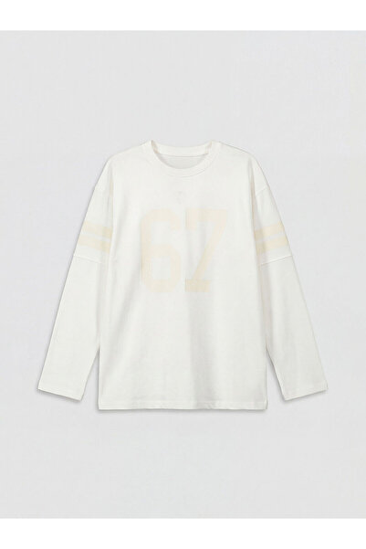 LC Waikiki LCW Kids Crew Neck εμπριμέ μπλουζάκι για αγόρι