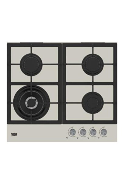 Beko Plita incorporabila HILW64225SBG, Gaz, 4 Arzatoare, Arzator Wok, 60 cm (...