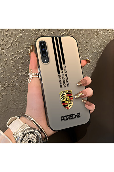 Hontinga حافظة هاتف سامسونج جالاكسي A50 متوافقة مع حافة السيليكون الصلبة والم...