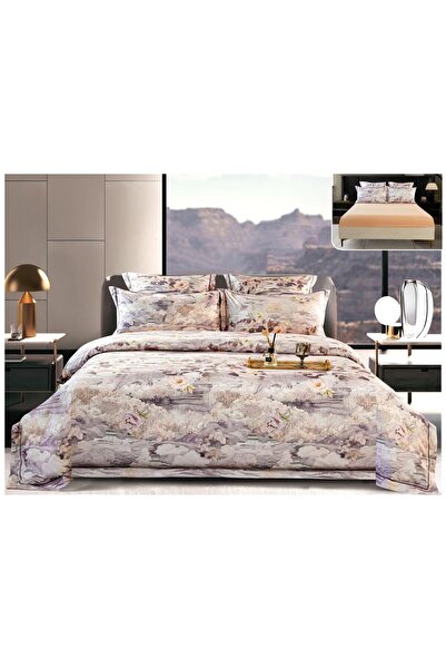 Rovitech Double Duvet Cover Set set, Thick Satin, 180 x 200 cm cm, 6 pieces, ...